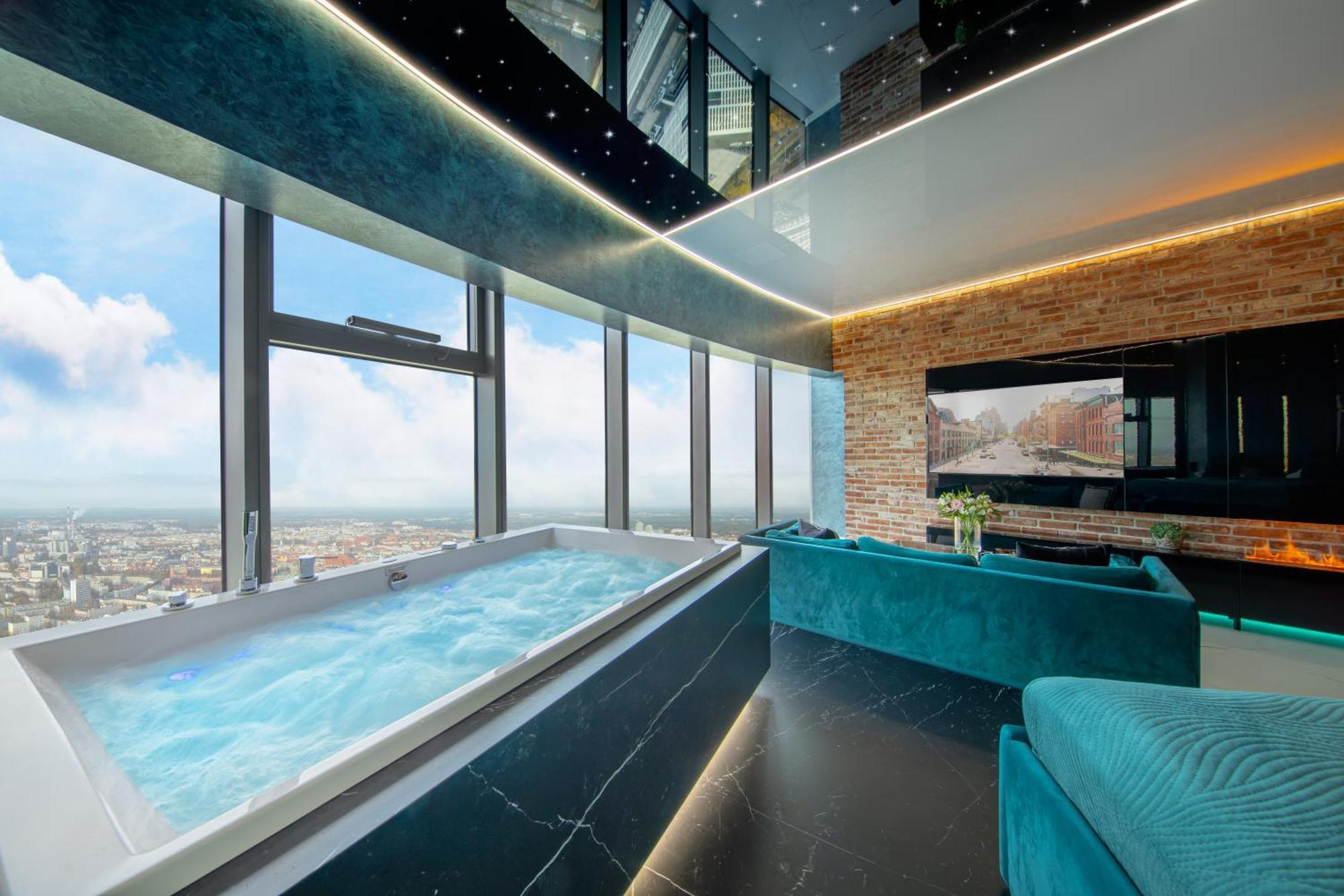 Apartamenty Sky Tower Z Jakuzzi Przy Oknie Vratislav Exteriér fotografie